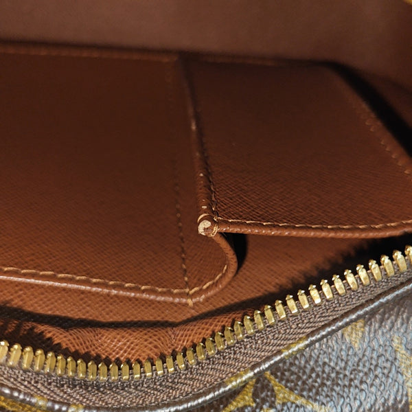 CITE MM Monogram Coated Canvas Brown