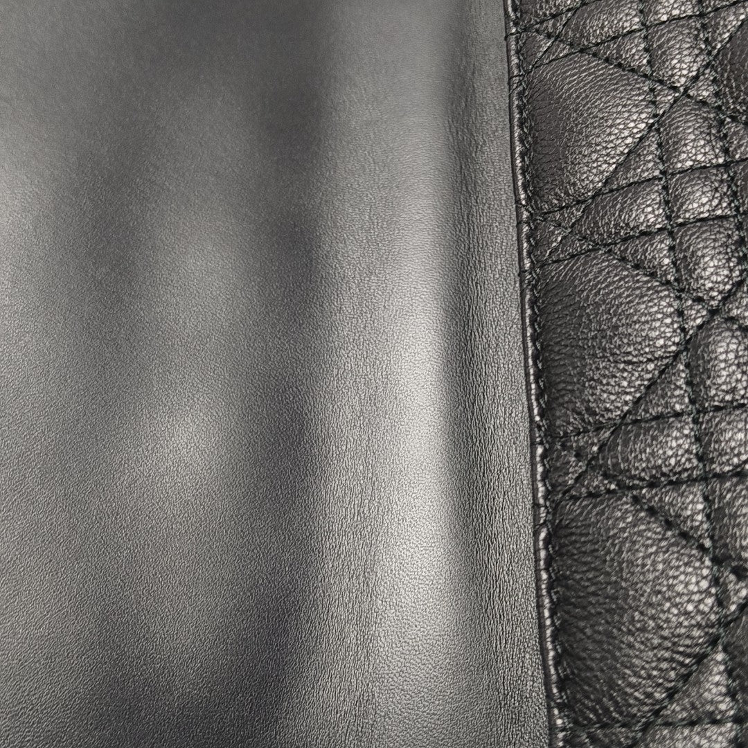 Dior Caro Medium Cannage Lambskin Black