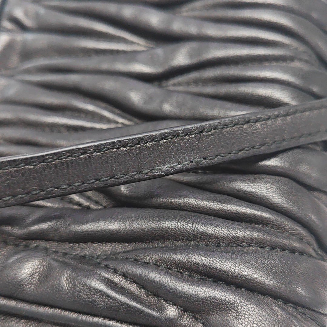 Matelassé Quilted Lambskin Black