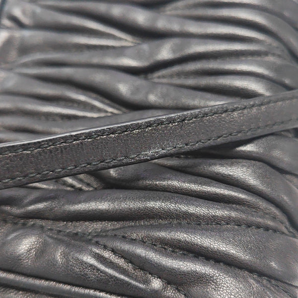 Matelassé Quilted Lambskin Black