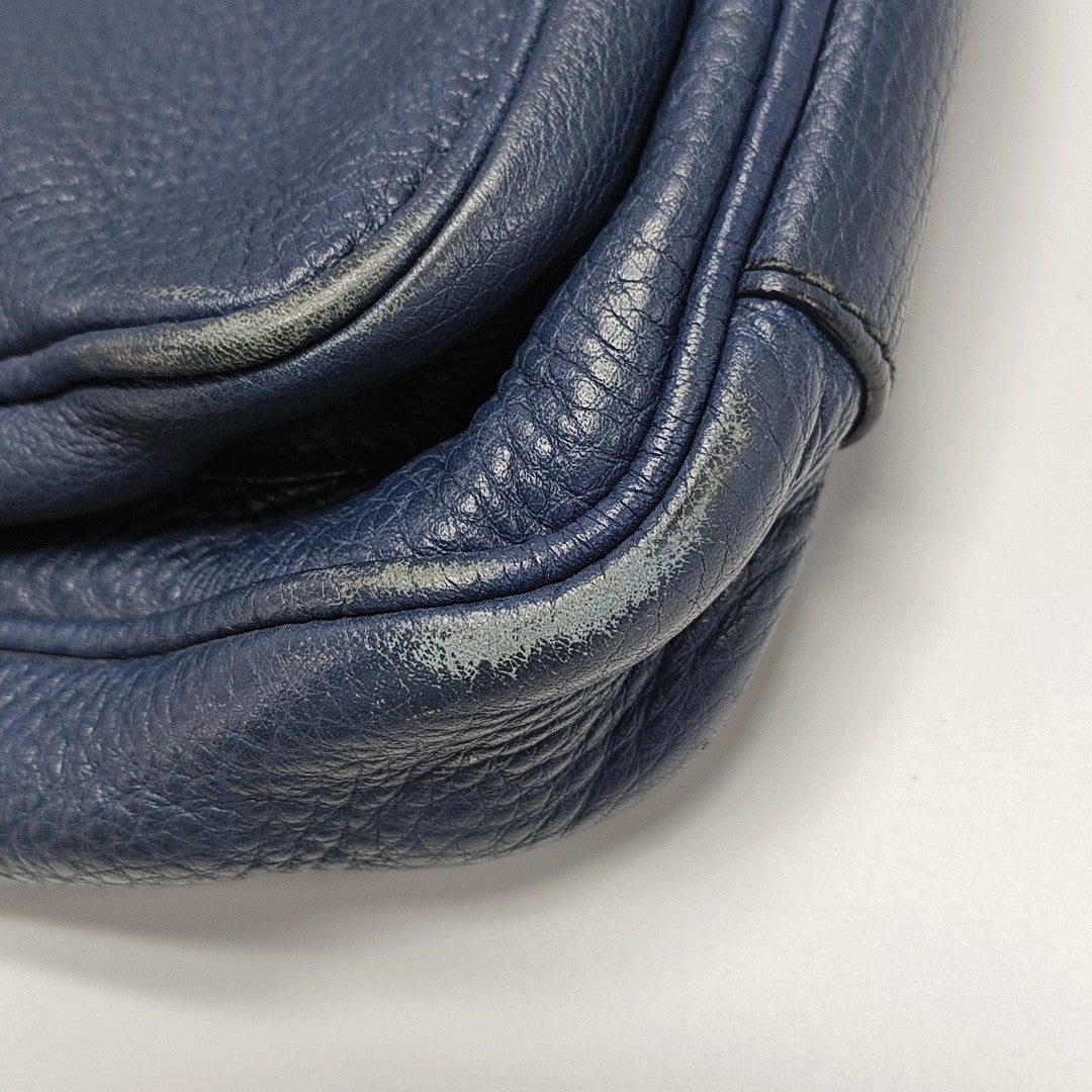 Vela Messenger Bag Calfskin Blue