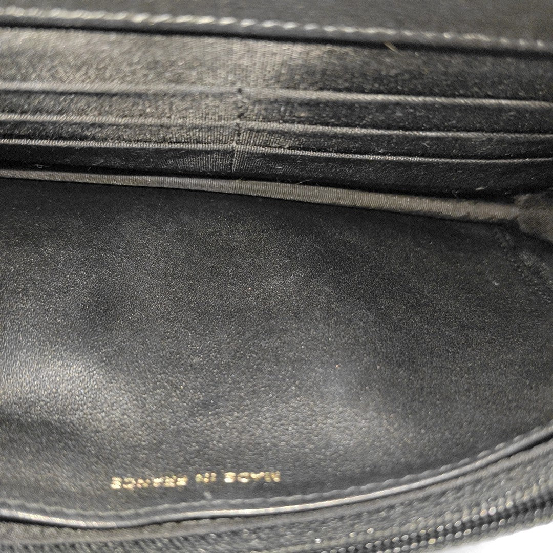 BOY CHANEL Mini Quilted Grained Calfskin Black