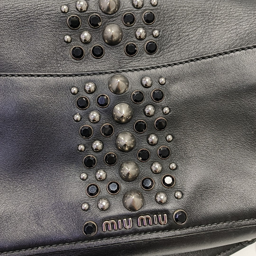Calfskin Shoulder Bag Black