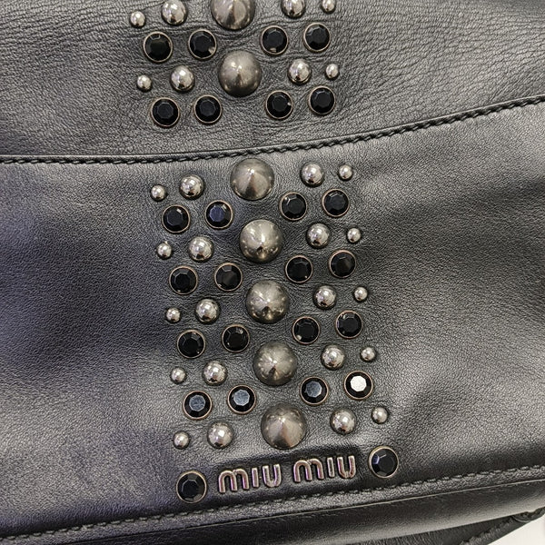 Calfskin Shoulder Bag Black