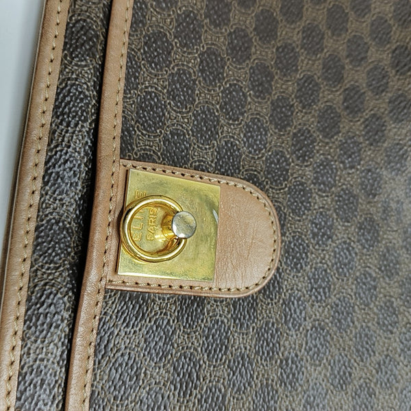 MACADAM CLUTCHES Coated Canvas Brown