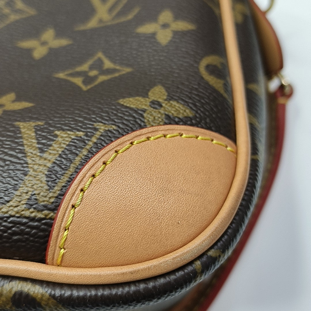 DIANE Monogram Coated Canvas Brown