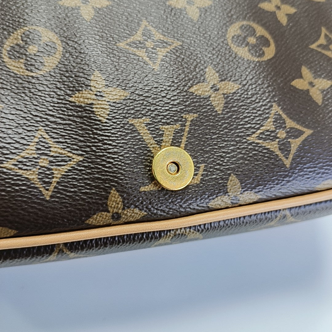 DIANE Monogram Coated Canvas Brown