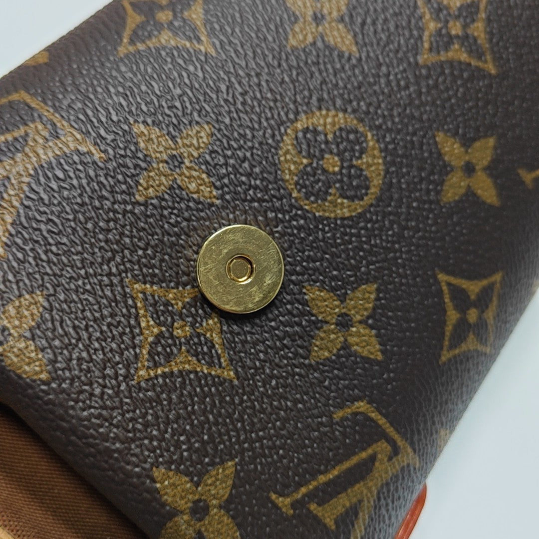 FOLD ME Monogram Coated Canvas Brown
