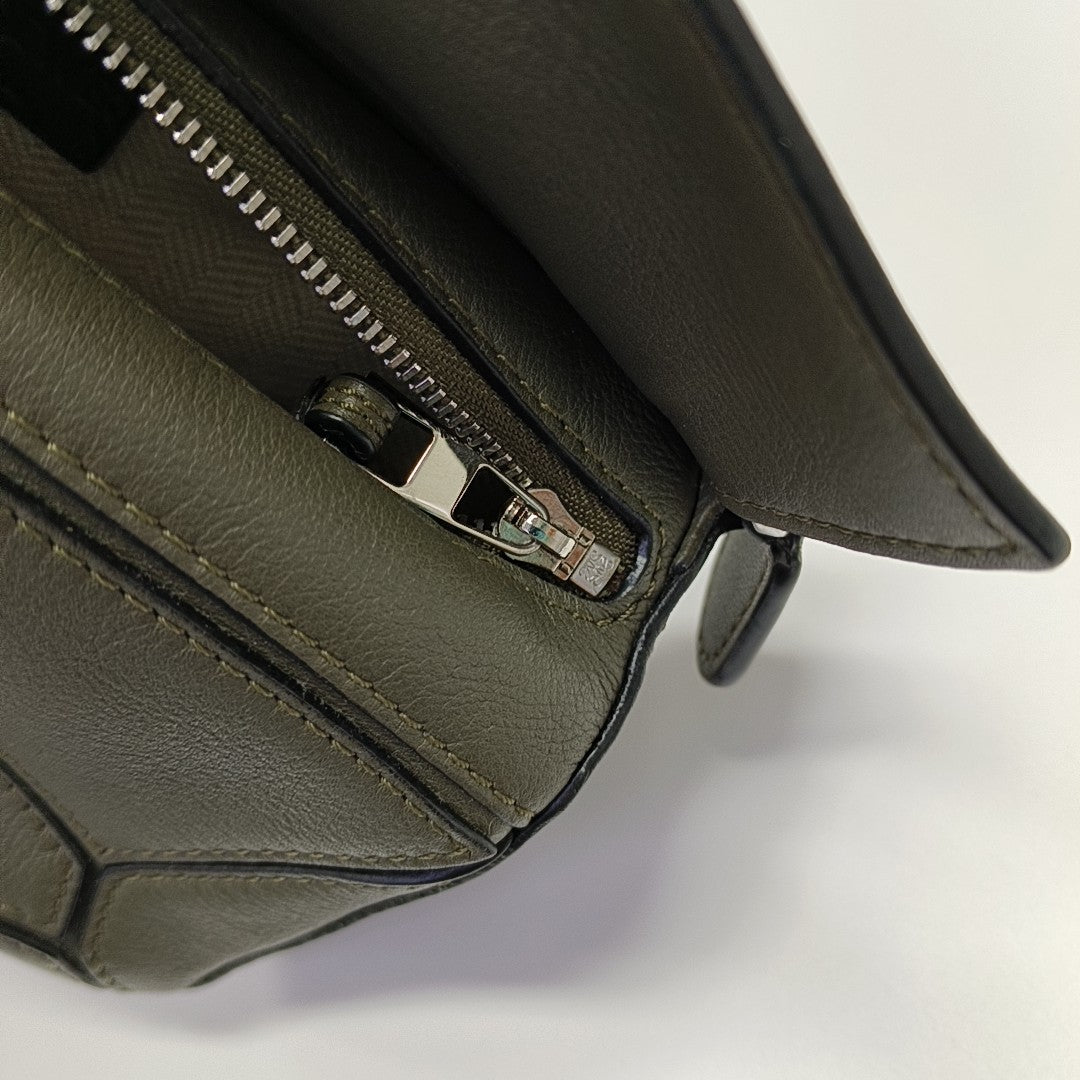 Puzzle Mini Calfskin Green