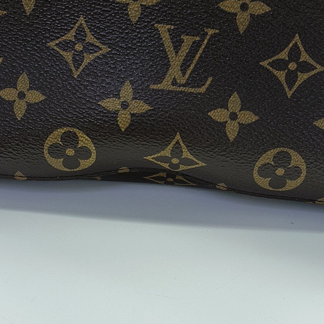 NÉONOÉ MM Monogram Coated Canvas Brown