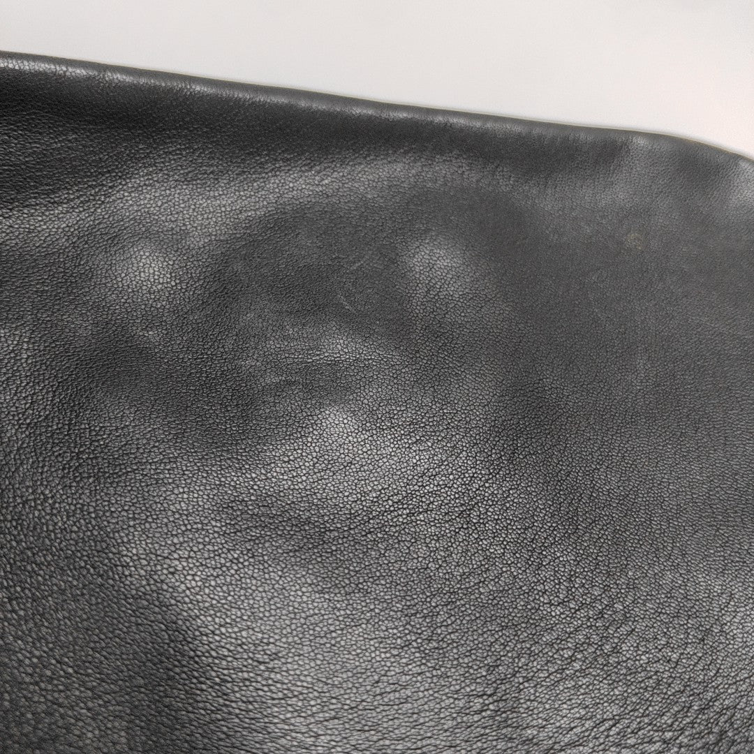 Quilted Lambskin Shoulder Bag Black