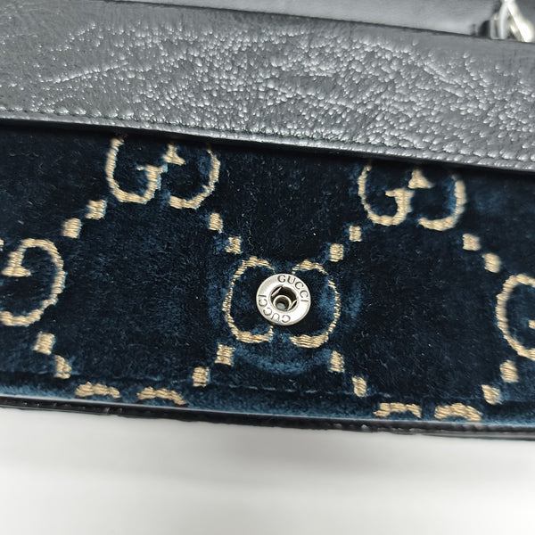 Dionysus Super Mini Monogram Velvet Green