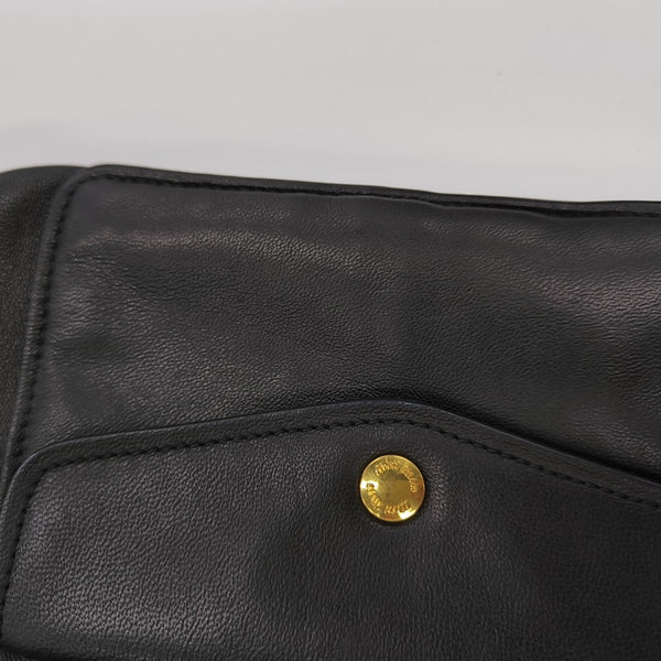 Quilted Lambskin Clutch Black
