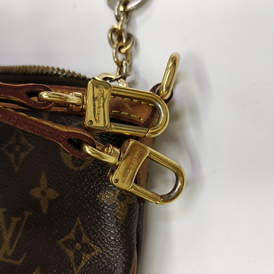 PALERMO PM Monogram Coated Canvas Brown