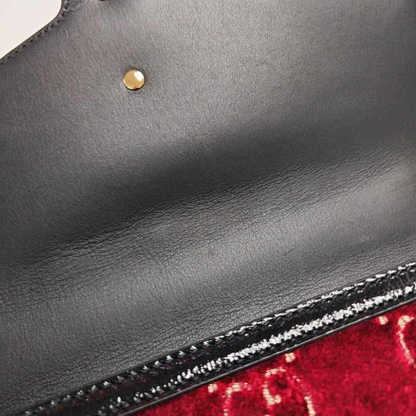 Sylvie Small Monogram Velvet Red