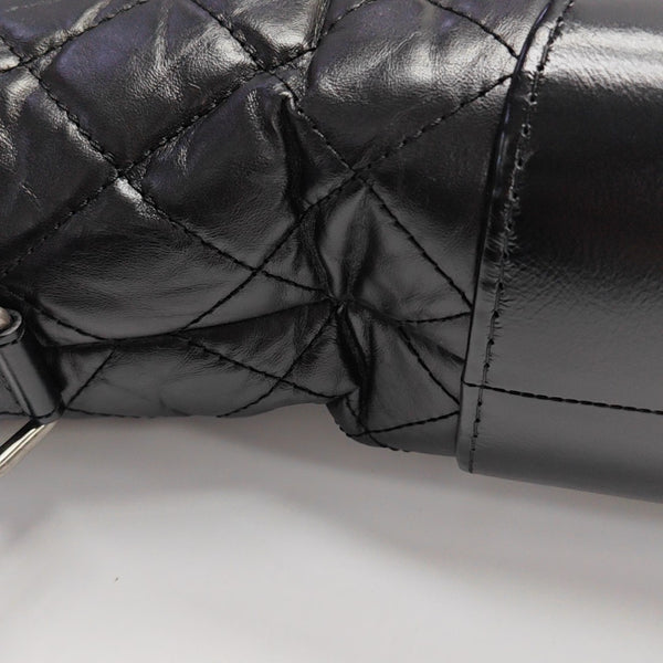 GABRIELLE Medium Quilted Calfskin Black