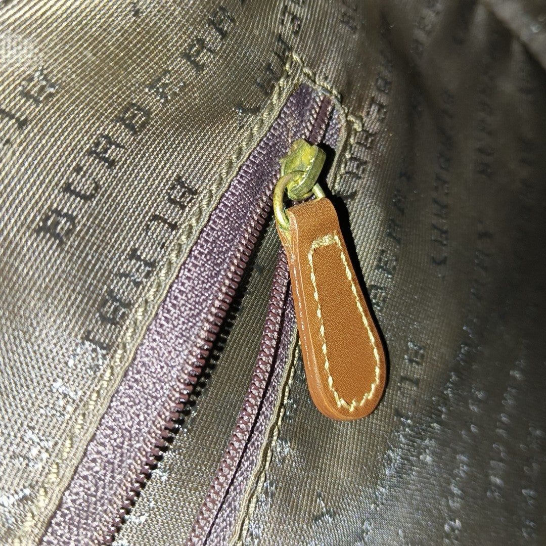 Coated Canvas Tote Bag Beige