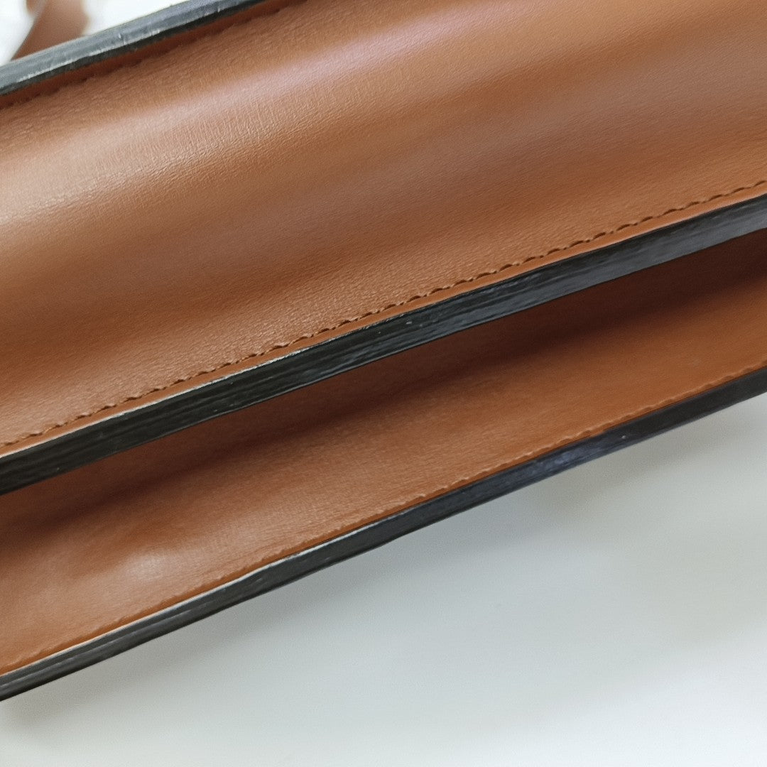 DAUPHINE MM Monogram Coated Canvas Brown