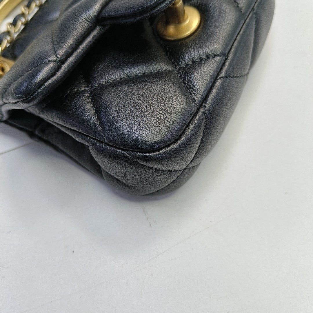 Quilted Calfskin Black