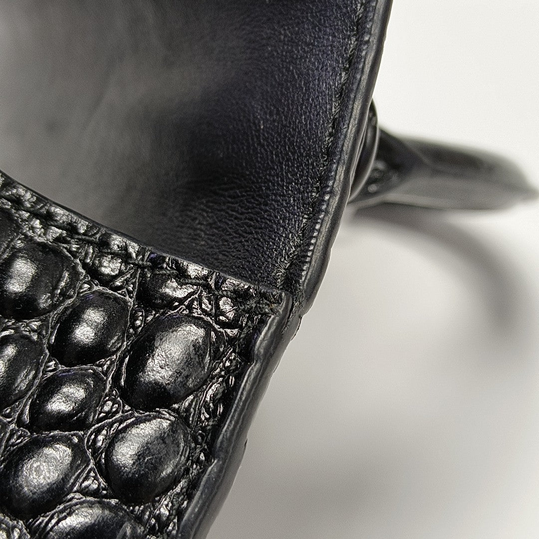 Hourglass Small Calfskin Black