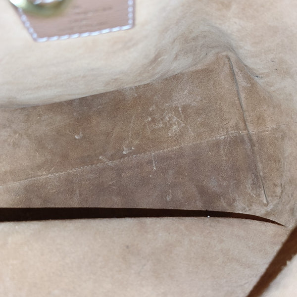 LOW KEY HOBO PM Monogram Calfskin Brown