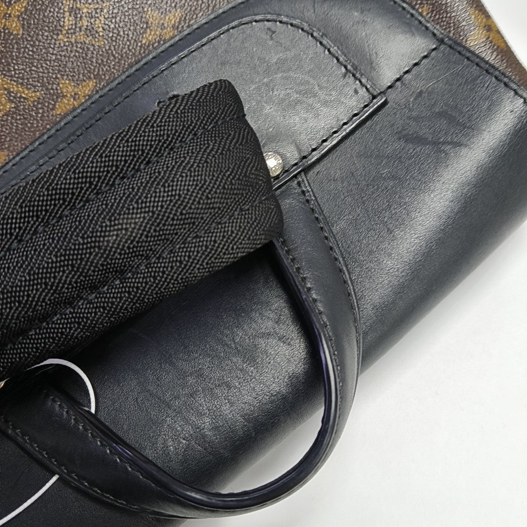 PALK Monogram Coated Canvas Brown