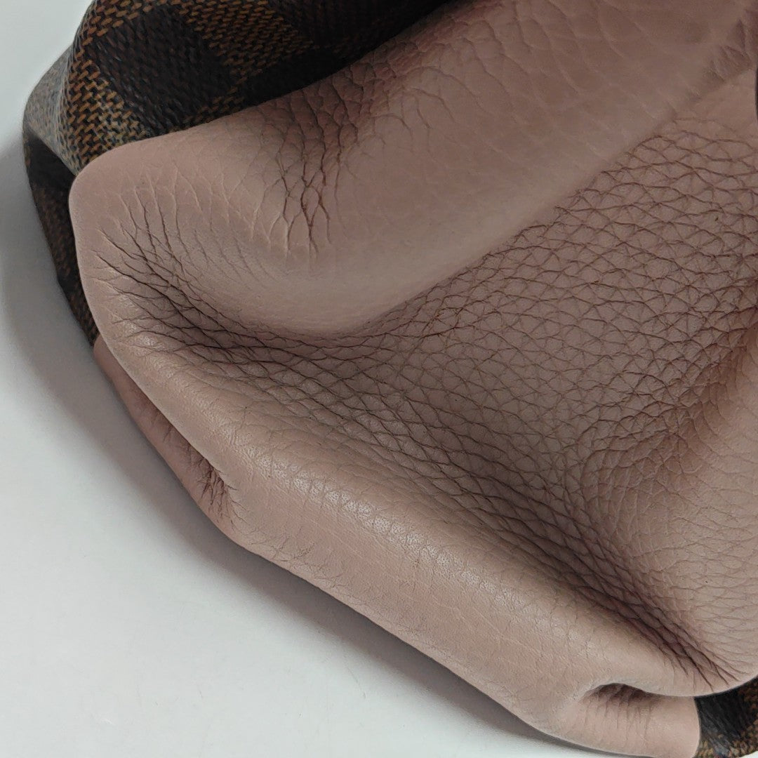 NORMANDY Damier Ebene Coated Canvas Brown