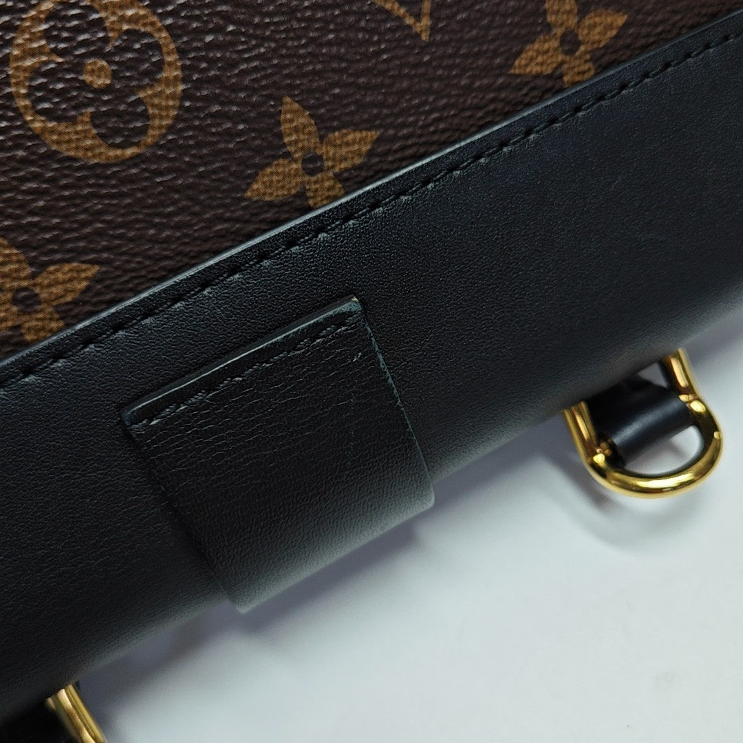 LOCKY BB Monogram Coated Canvas Brown