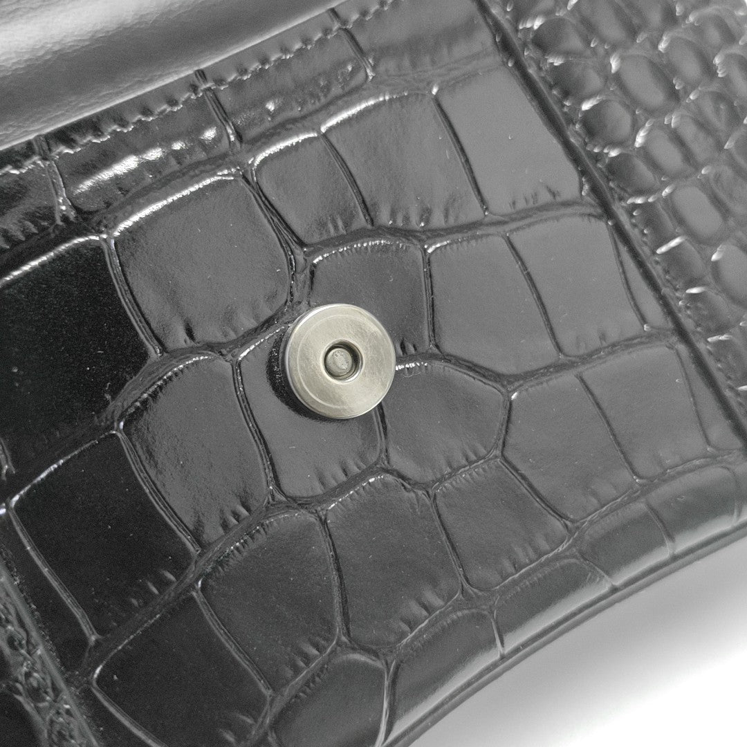 Hourglass Small Calfskin Black
