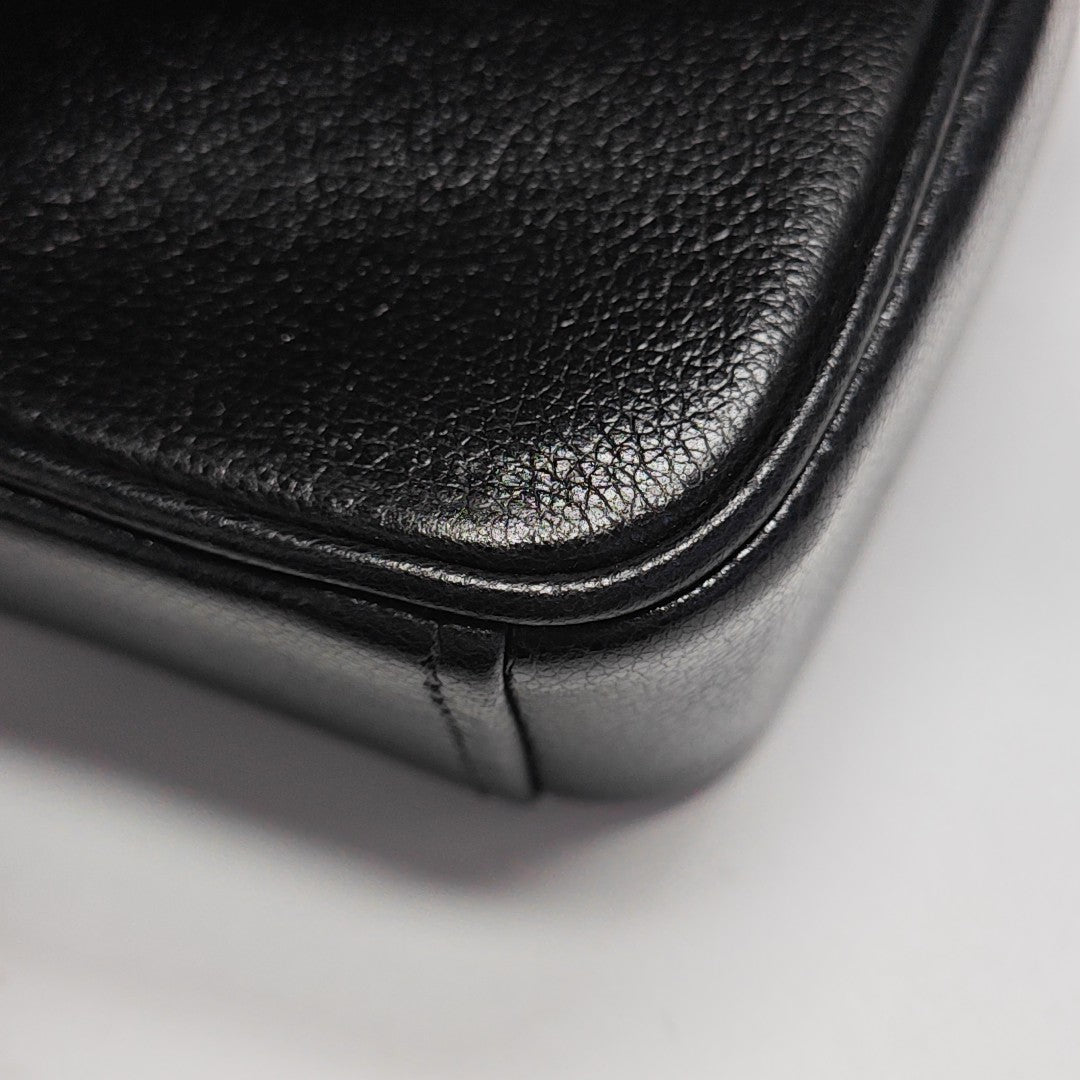 Calfskin Shoulder Bag Black