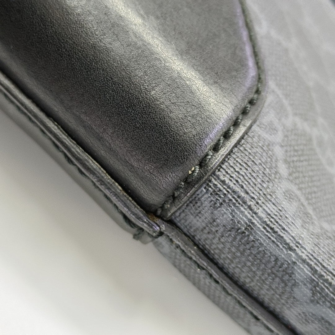 Ophidia Medium Monogram Coated Canvas Gray