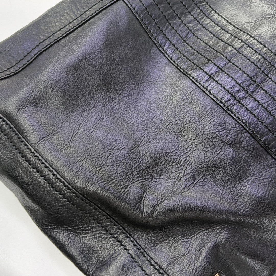 Baguette Quilted Calfskin Black