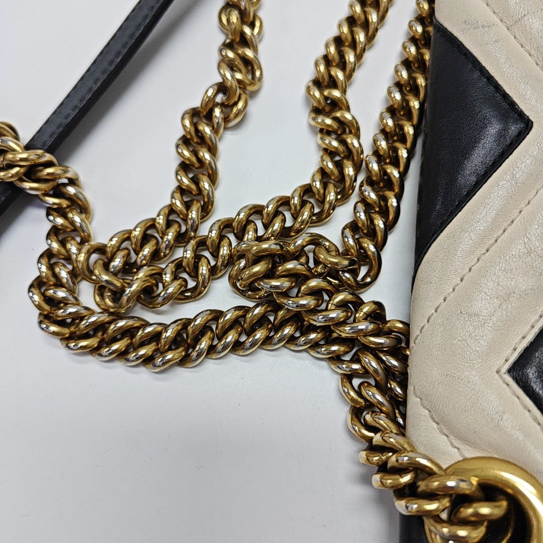 GG Marmont Medium Quilted Calfskin Multicolor