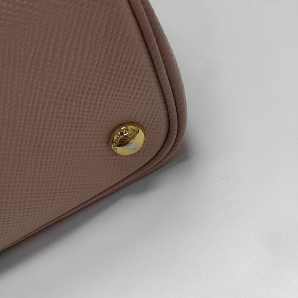 Double Large Saffiano Calfskin Pink