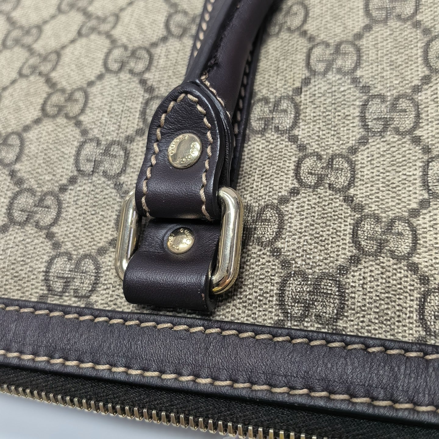 Duffle Monogram Coated Canvas Beige