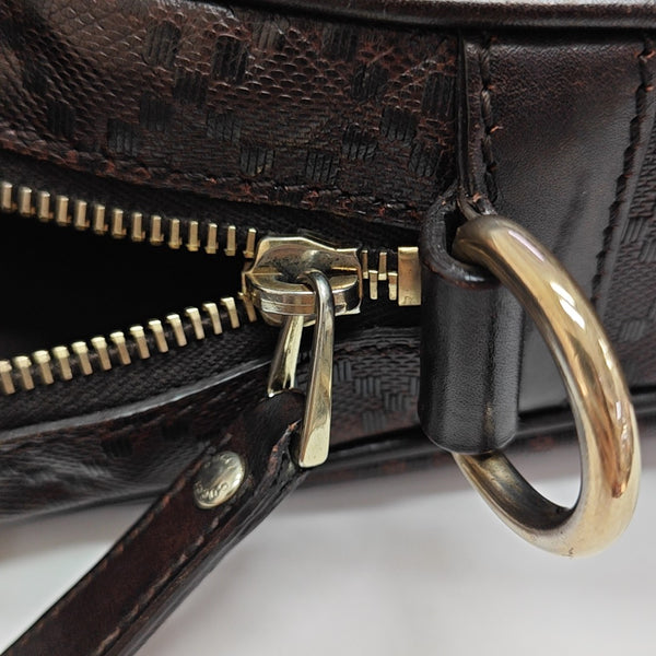 Calfskin Shoulder Bag Brown