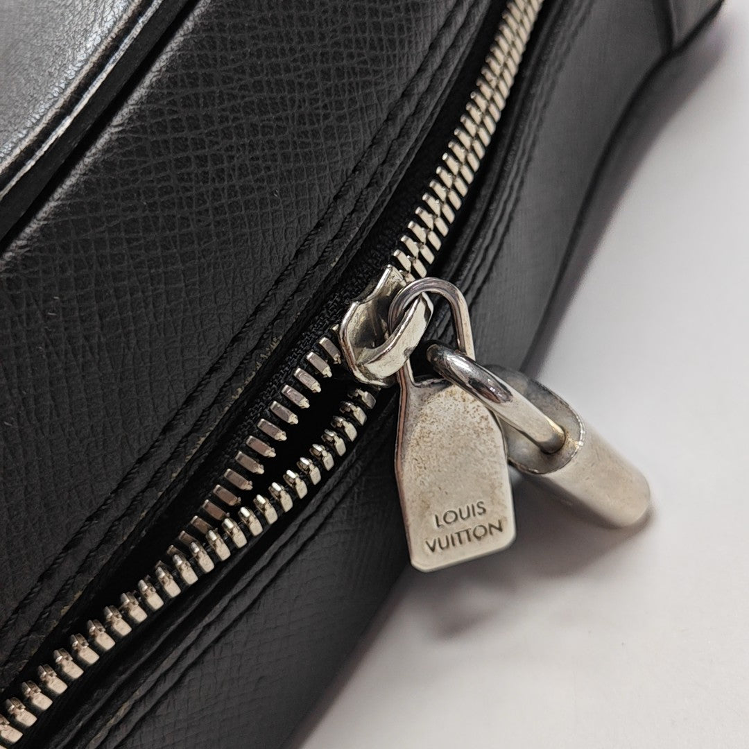 Calfskin Top Handle Bag Black