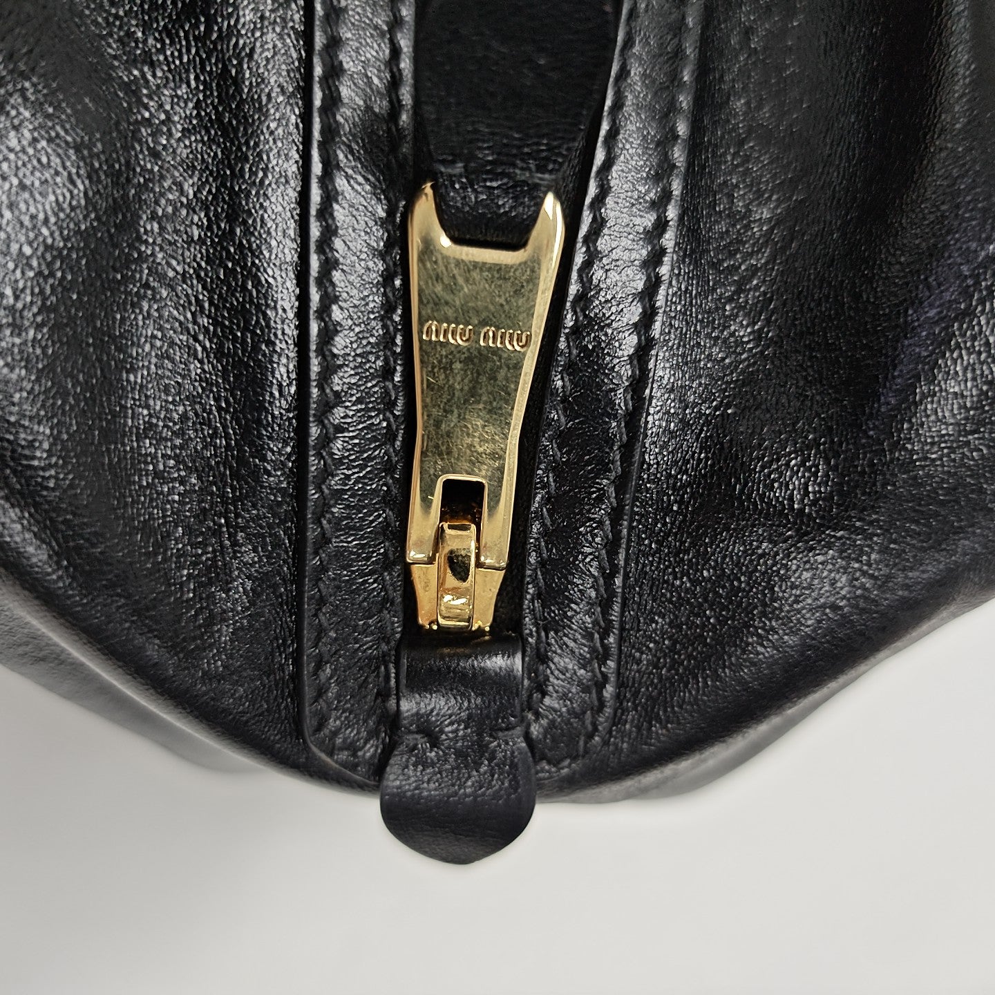 Calfskin Top Handle Bag Black