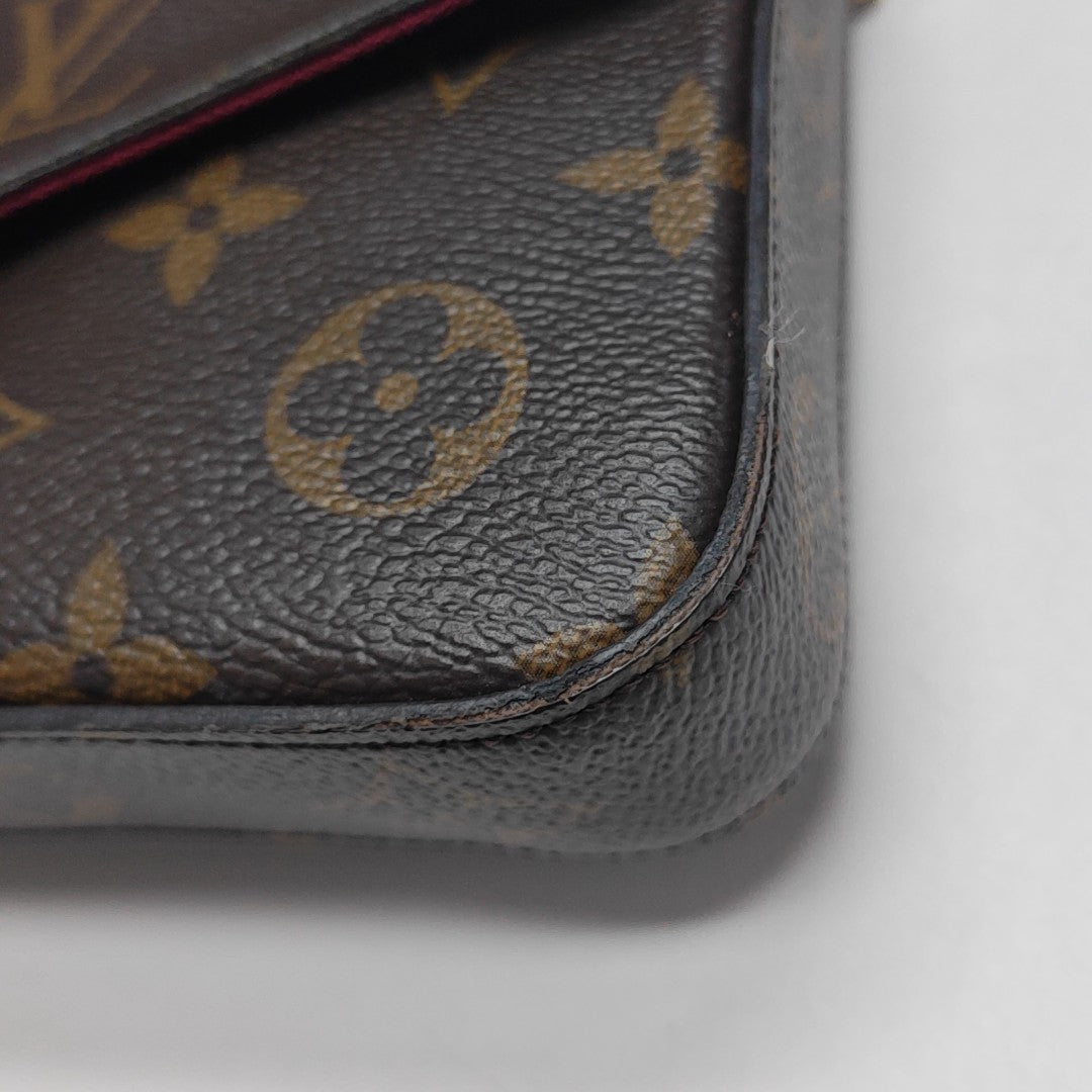 FÉLICIE Monogram Coated Canvas Brown