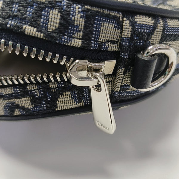 Oblique Canvas Shoulder Bag Small Blue