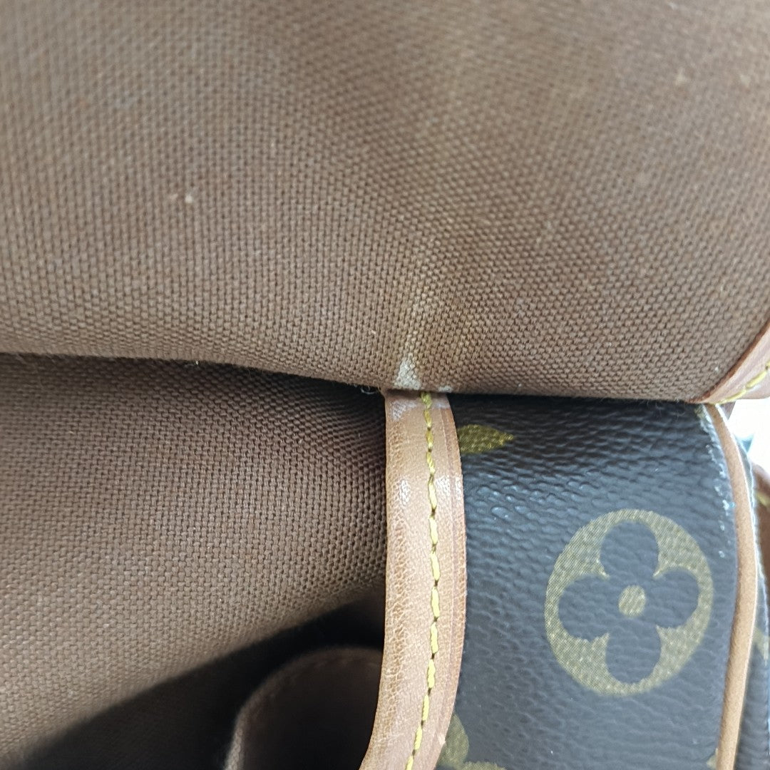 SAUMUR Monogram Coated Canvas Brown