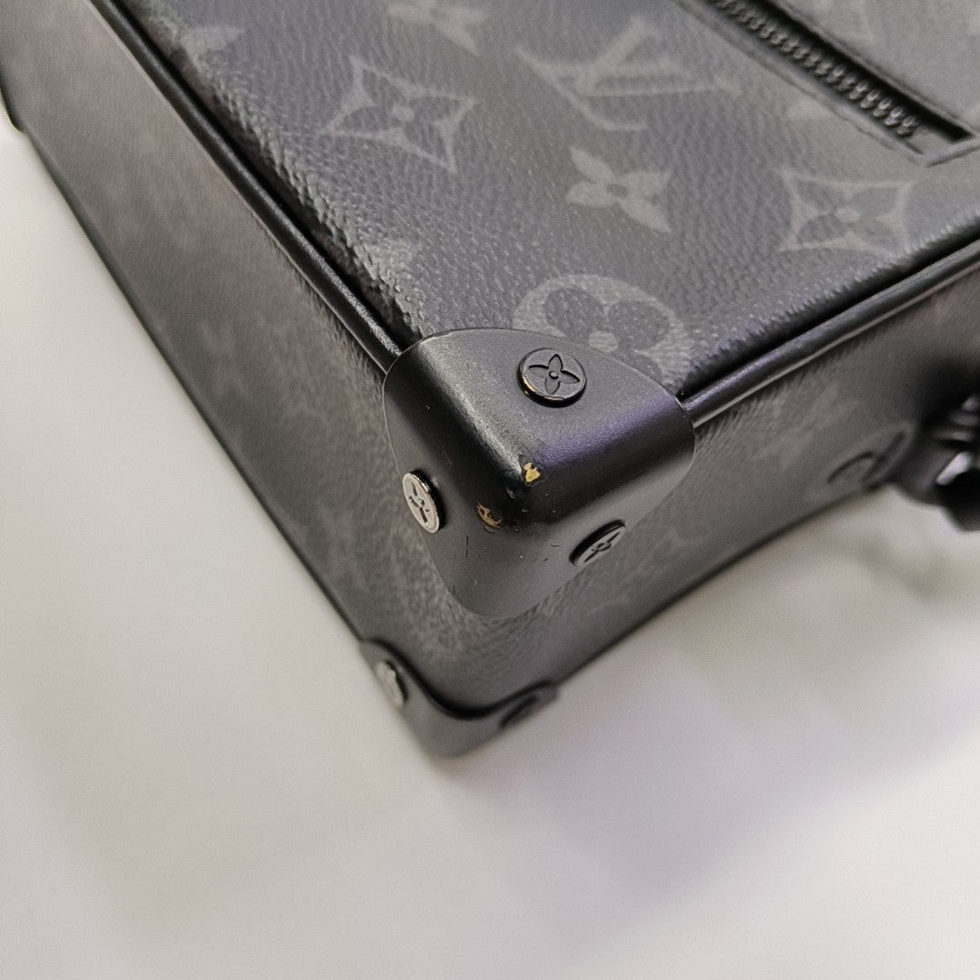 SOFT TRUNK Mini Monogram Coated Canvas Black