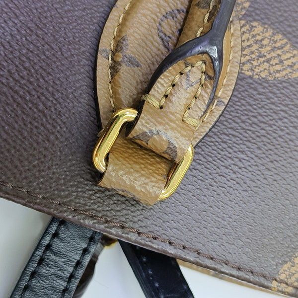 ONTHEGO MM Monogram Coated Canvas Brown