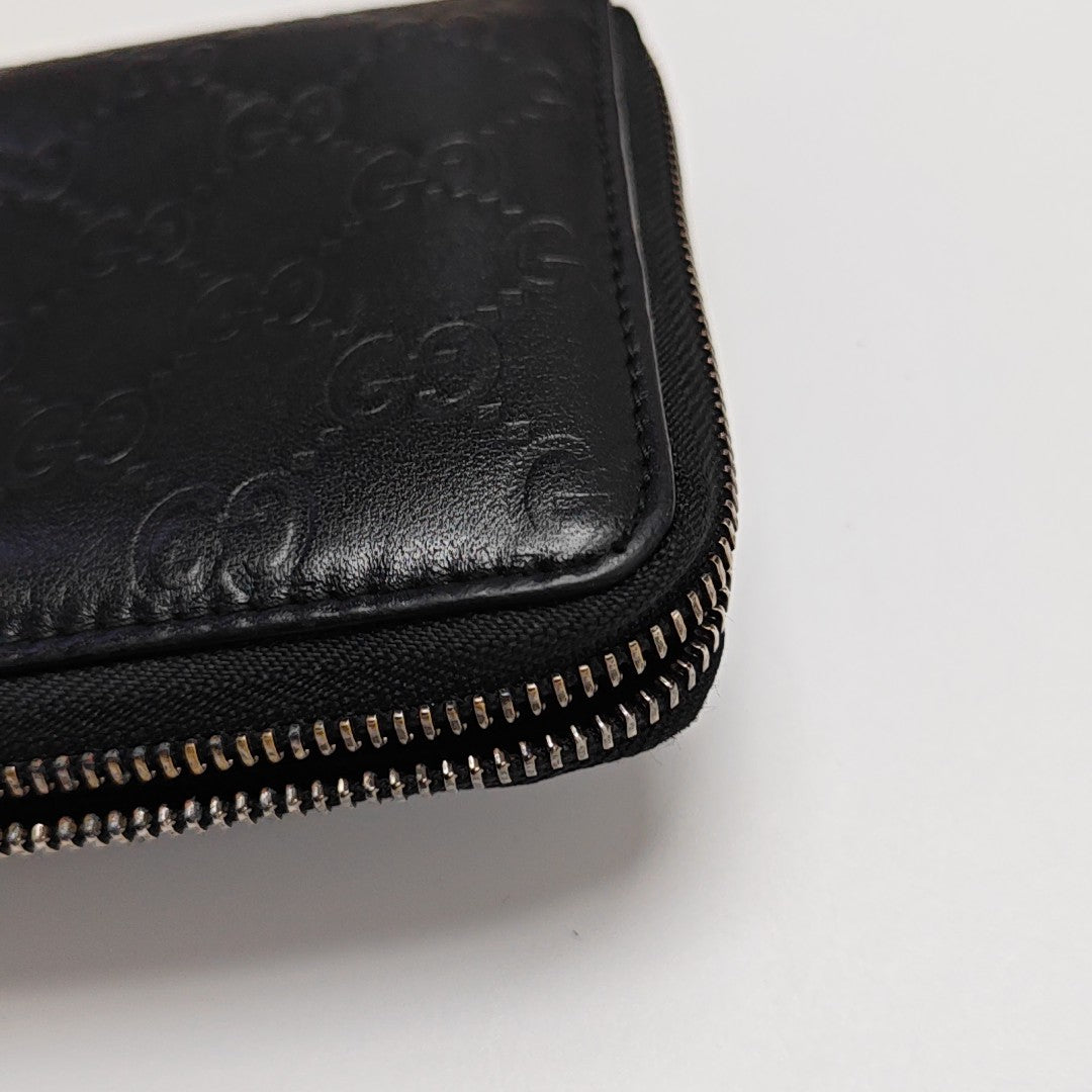 Signature Monogram Calfskin Black Wallet