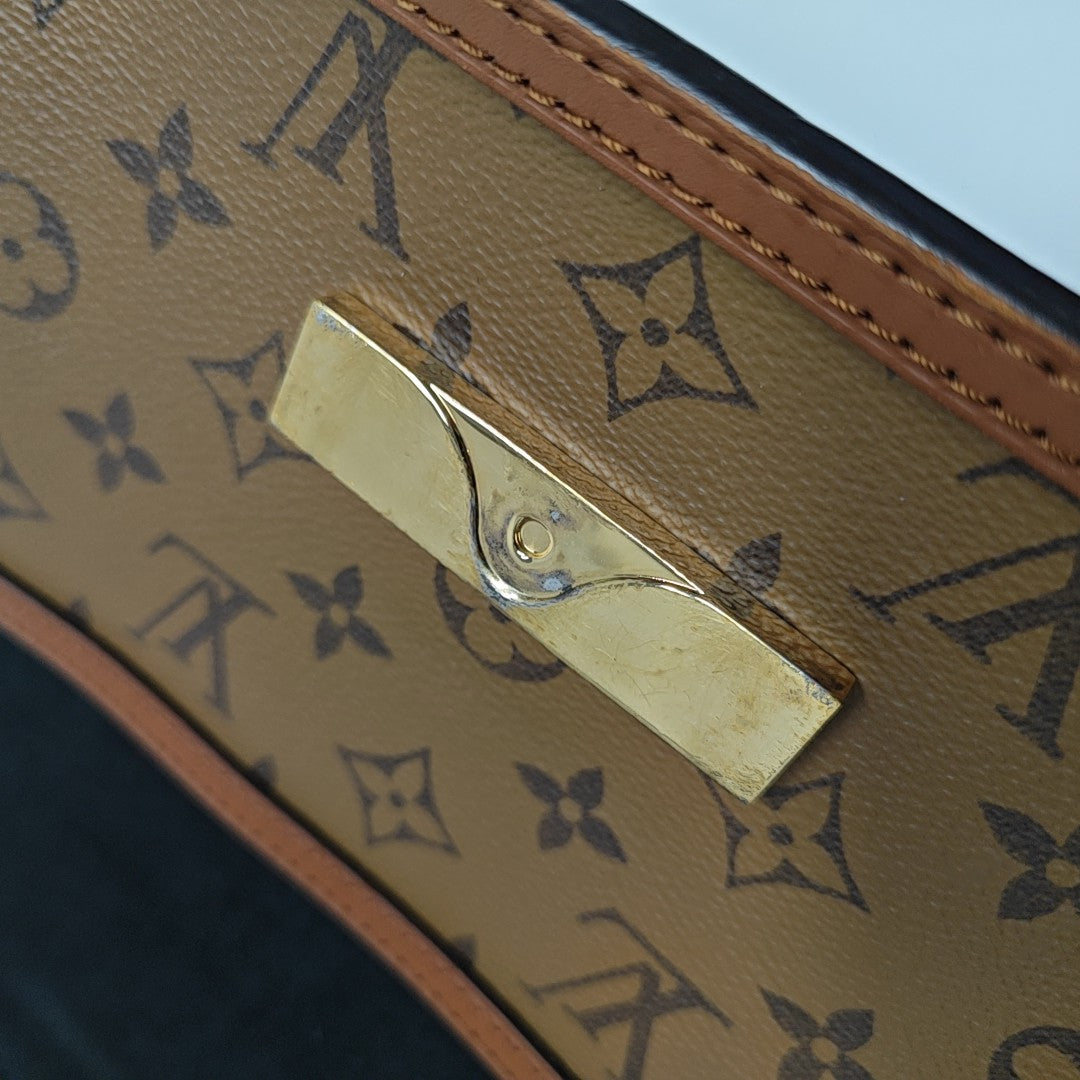 DAUPHINE Mini Monogram Coated Canvas Brown