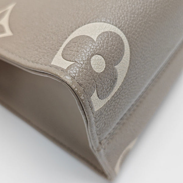 ONTHEGO PM Monogram Calfskin Gray