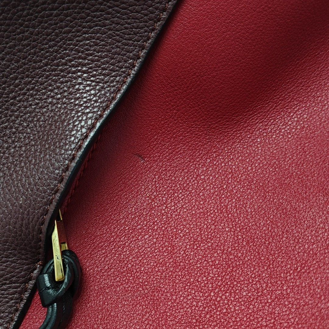 Calfskin Shoulder Bag Red