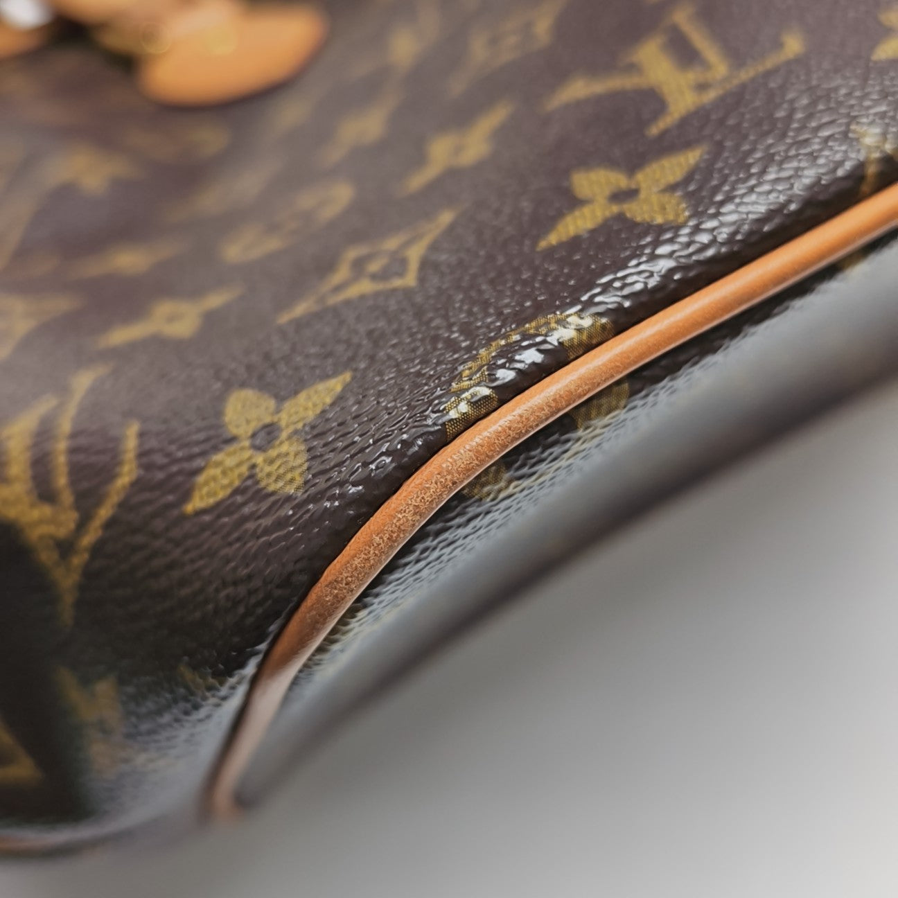 PALERMO PM Monogram Coated Canvas Brown