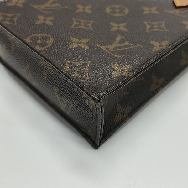 SAC PLAT Mini Monogram Coated Canvas Brown