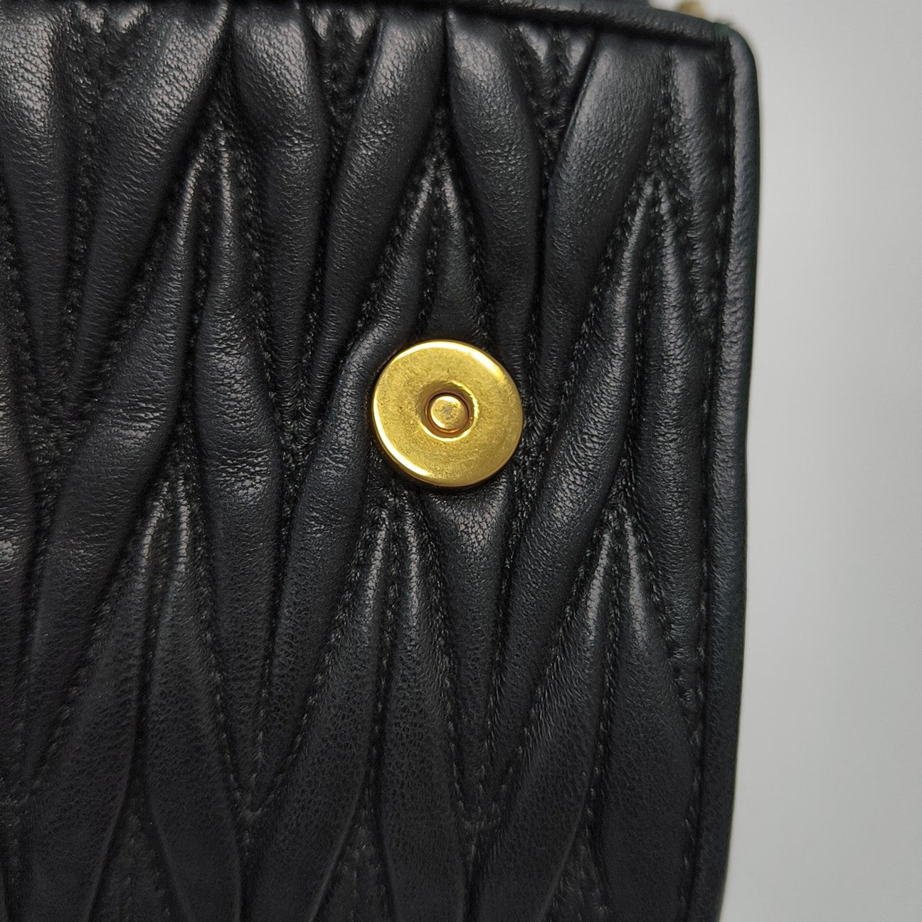 Matelassé Quilted Lambskin Black